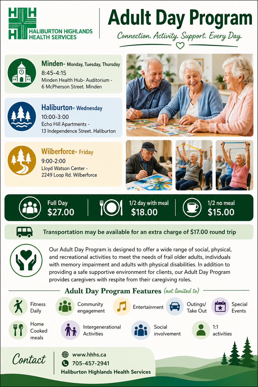 Adult Day Program Flyer